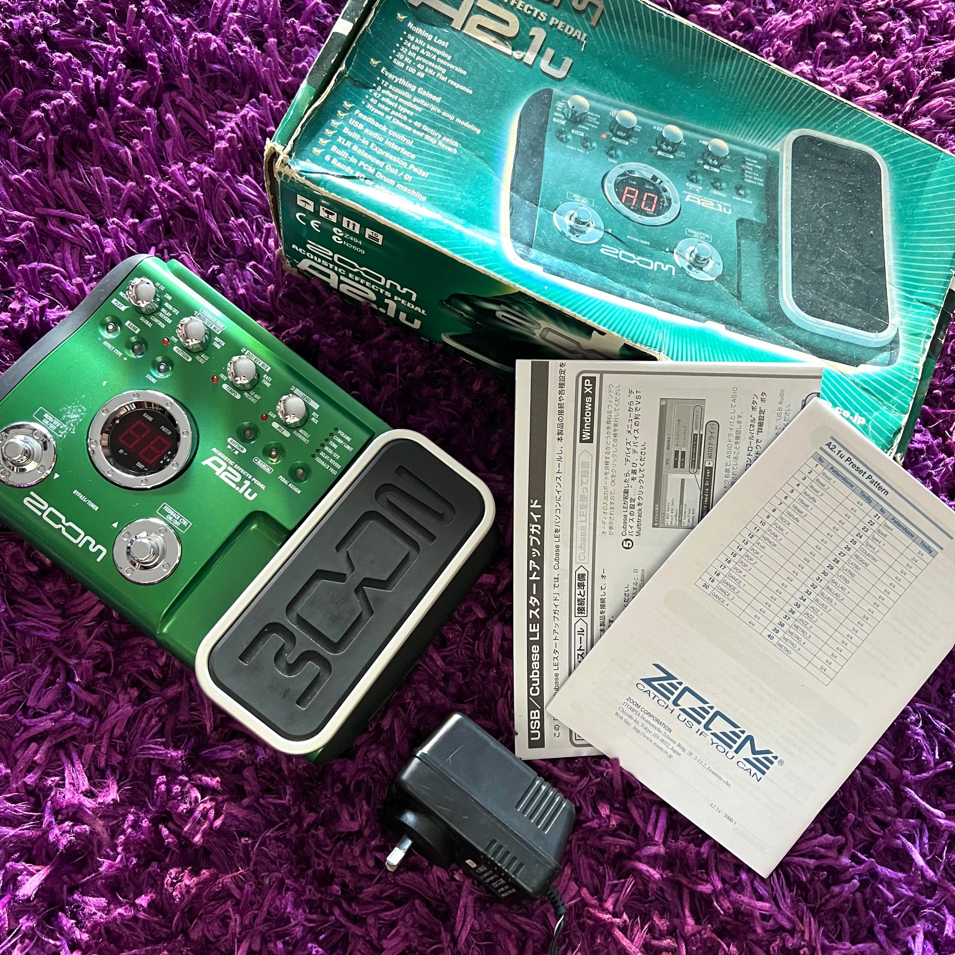 zoom acoustic effects pedal a2 1u Zoom A2.1u Acoustic Multi Effects Pedal (w/ Original Box & Manuals) – Deep Tone Music