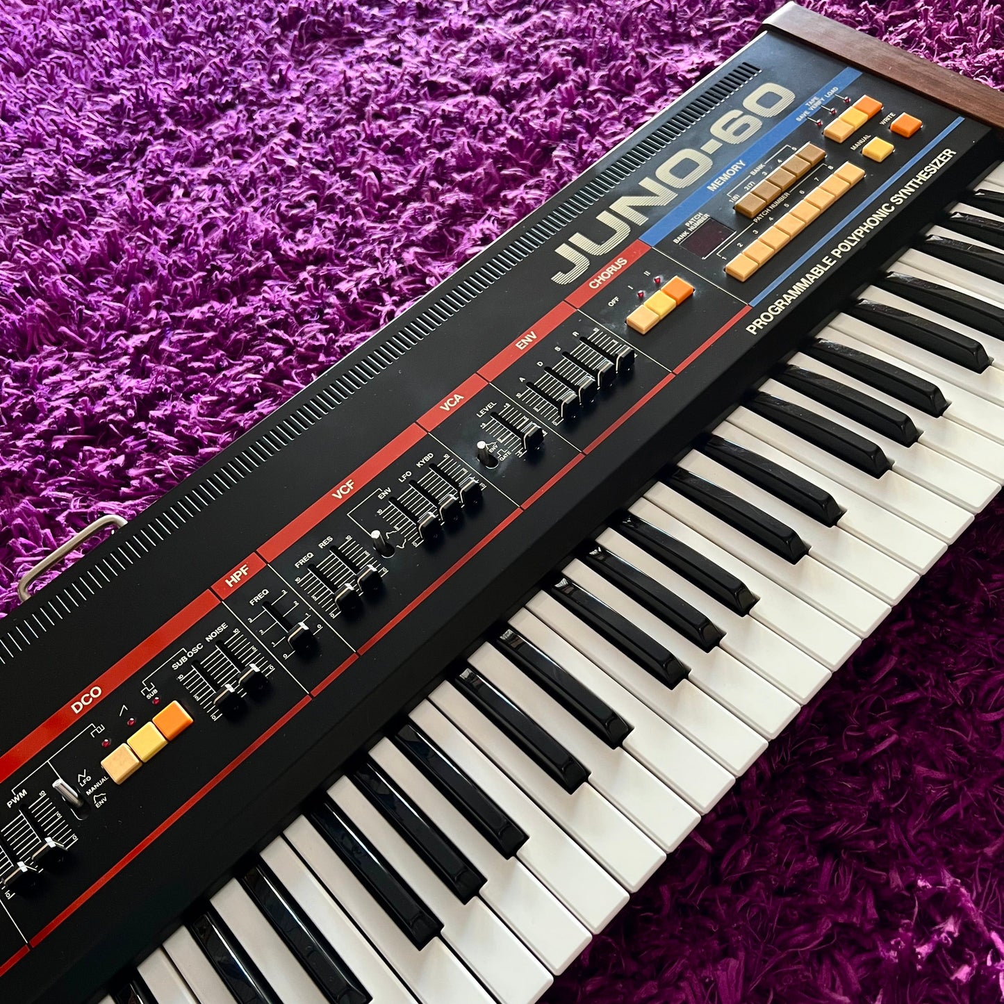 Roland JUNO-60 Polyphonic Analog Synthesizer 1980s Vintage (Serviced & Refurbished) (w/ OHSC!)