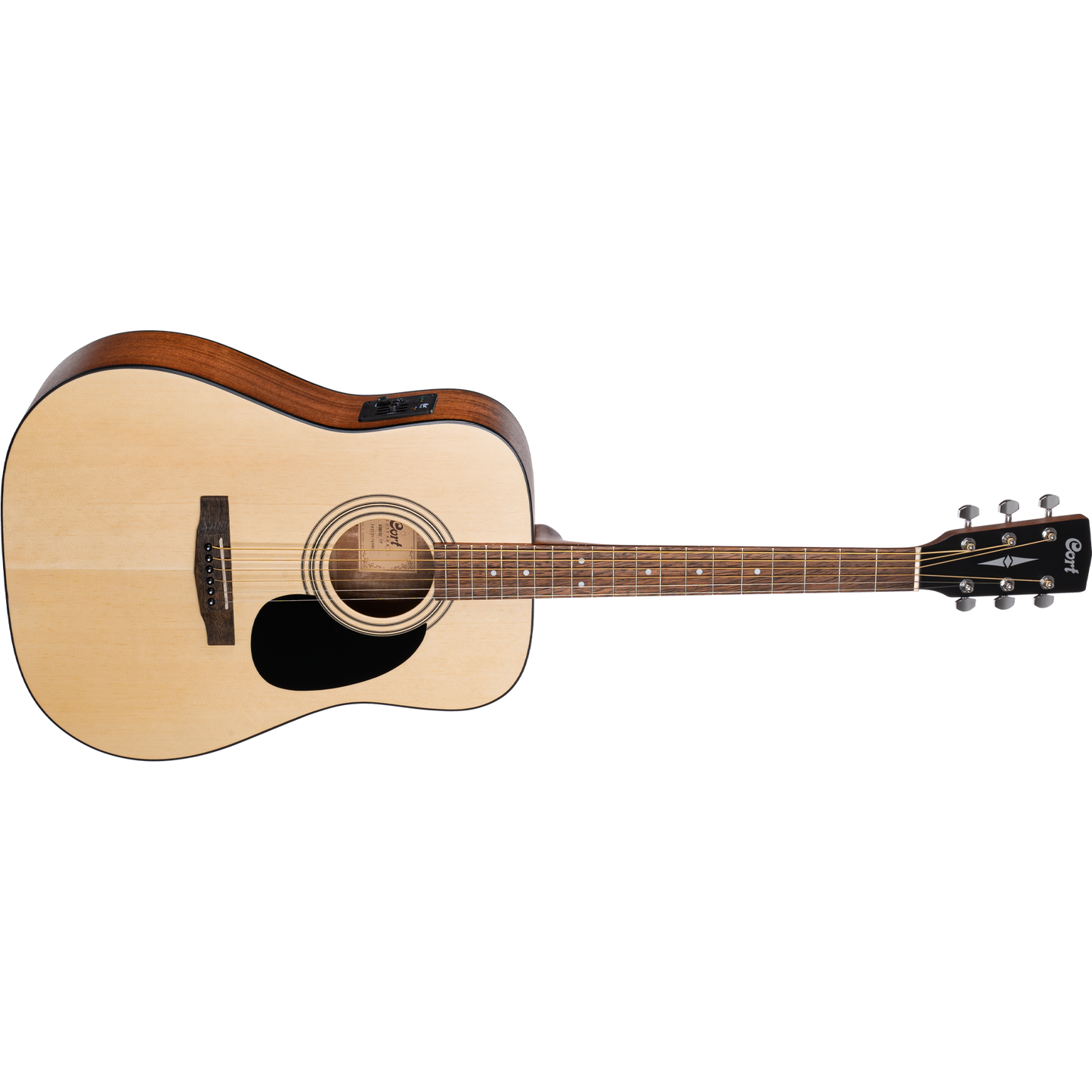 Cort AD810E Open Pore Natural Dreadnought Acoustic Guitar