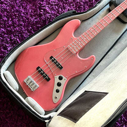 2013 Fernandes RJB-CUSTOM Jazz Bass Rose Pink Metallic (w/ Case)