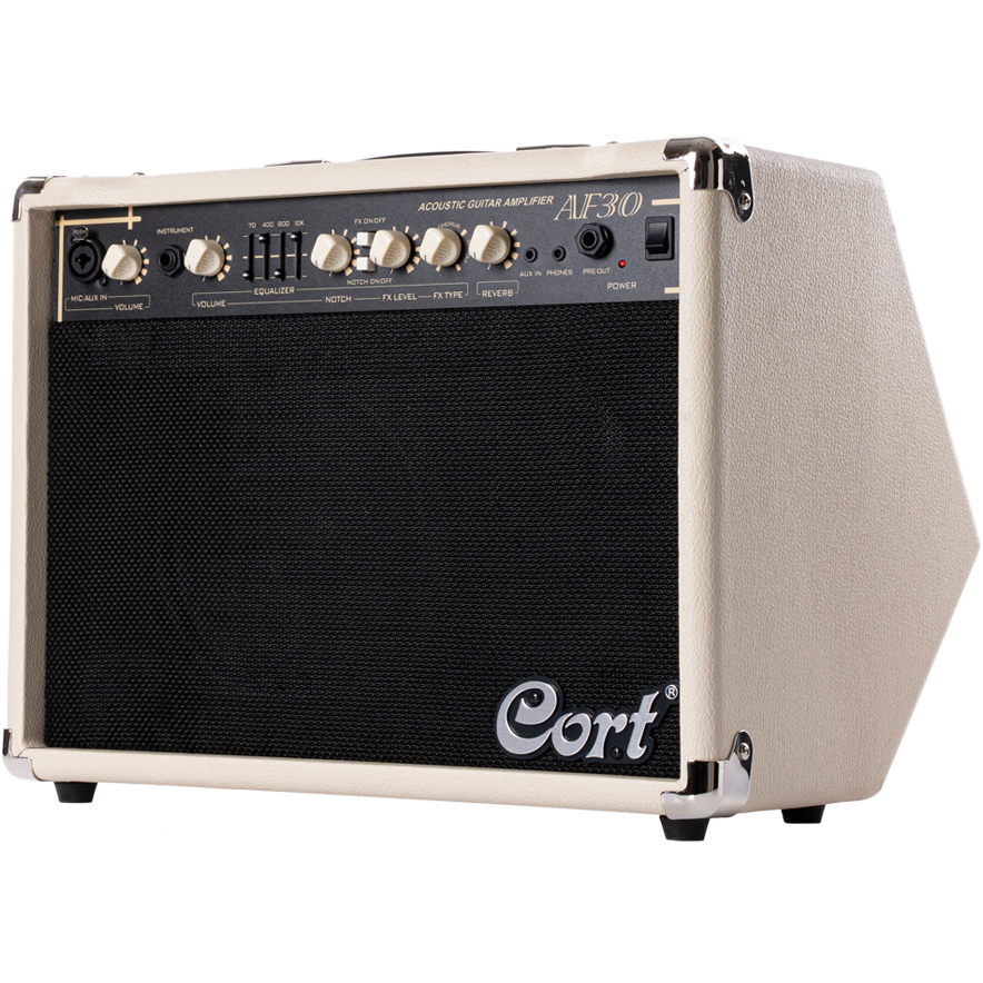 Cort AF30 30W Acoustic Guitar Amplifier Ivory