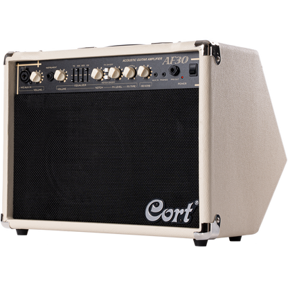 Cort AF30 30W Acoustic Guitar Amplifier Ivory