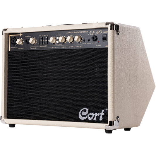 Cort AF30 30W Acoustic Guitar Amplifier Ivory