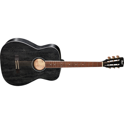 Cort AF590MF BOP Mahogany Black Open Pore Concert Acoustic Guitar