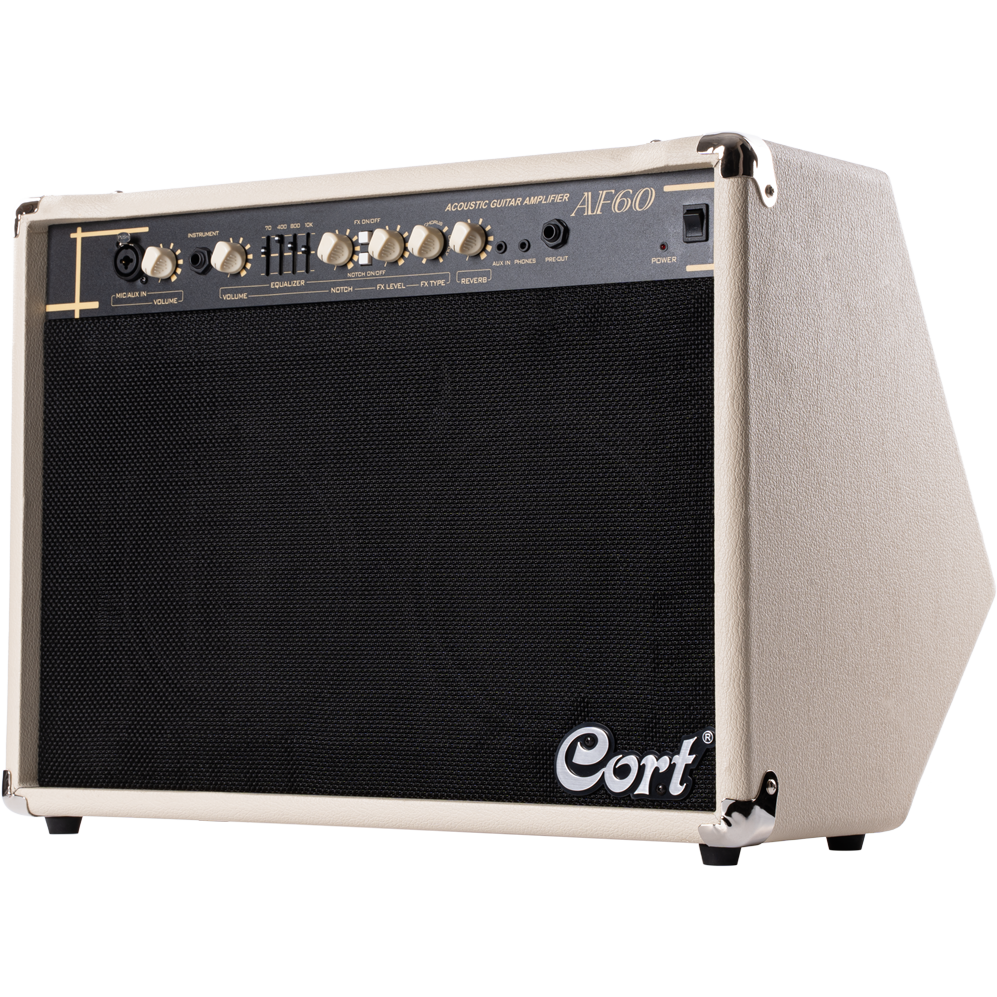 Cort AF60 60W Acoustic Guitar Amplifier Ivory