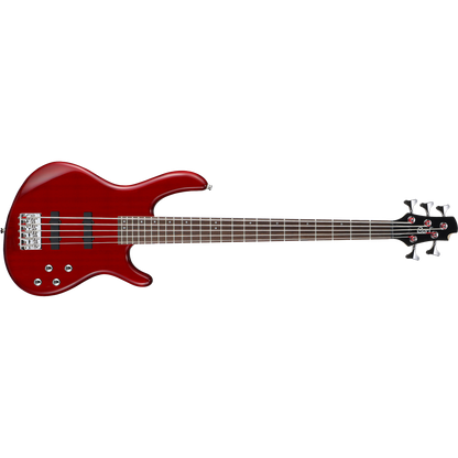 Cort Action V Plus TR Transparent Red 5 String Bass