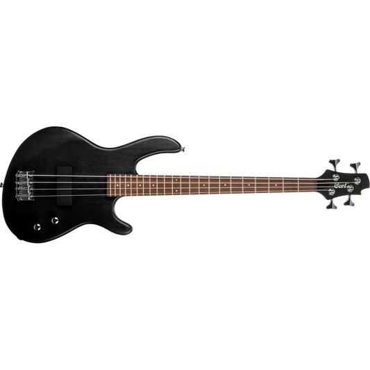 Cort Action Junior OPB Open Pore Black 30" Short Scale 4 String Bass