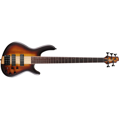 Cort C5 Plus ZBMH OTAB Open Pore Tobacco Burst 5 String Bass