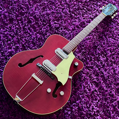 1962-63 Maton 545 "Premier Electric" Hollow Body Electric Guitar Cherry Red (Made in Australia)