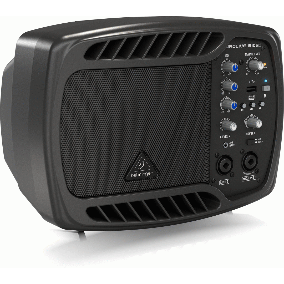Behringer B105D Ultra-Compact 50-Watt PA/Monitor Speaker w/ MP3 Player and Bluetooth Streaming