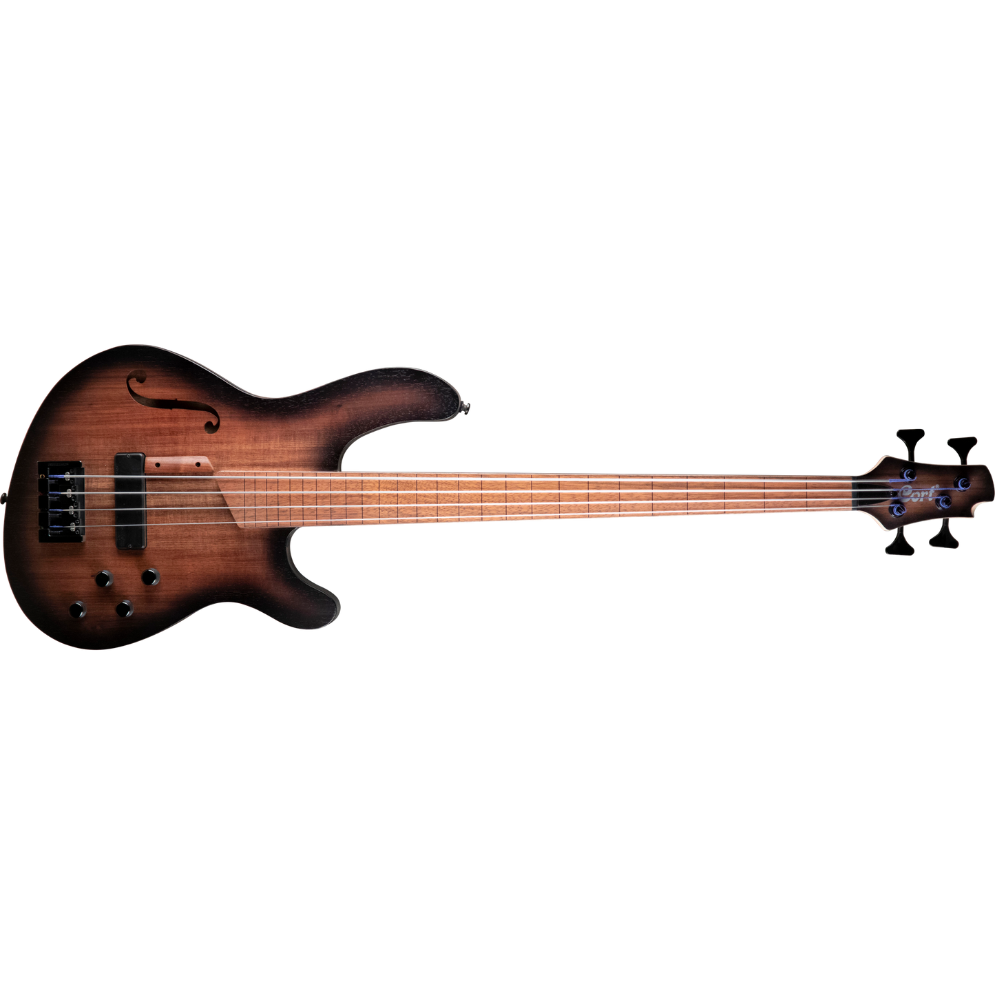 Cort B4FL MHPZ OP Fretless 4 String Bass