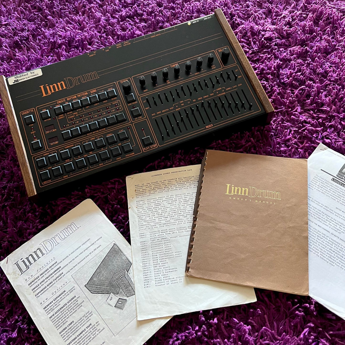 1980s LinnDrum LM-2 w/ MIDI (Fully Serviced & Restored) (w/ Paperwork)