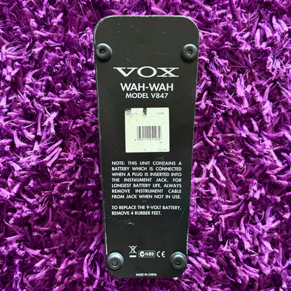 Vox V847 Wah Pedal