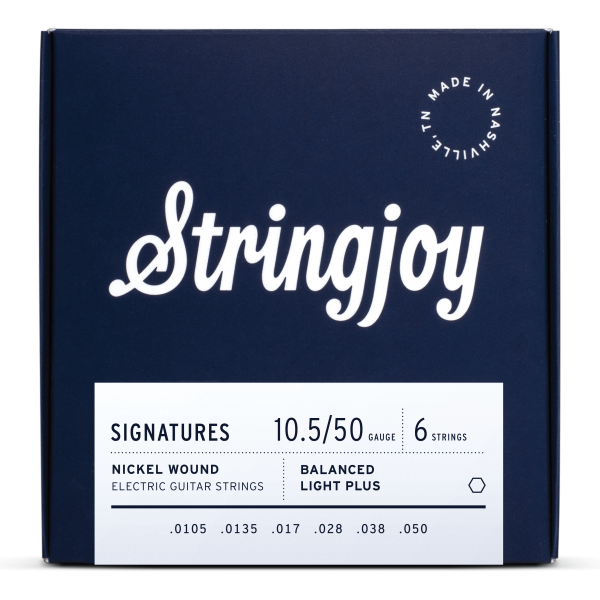 Stringjoy Signatures | Balanced Light Plus Gauge (10.5-50) Nickel Wound Electric Guitar Strings