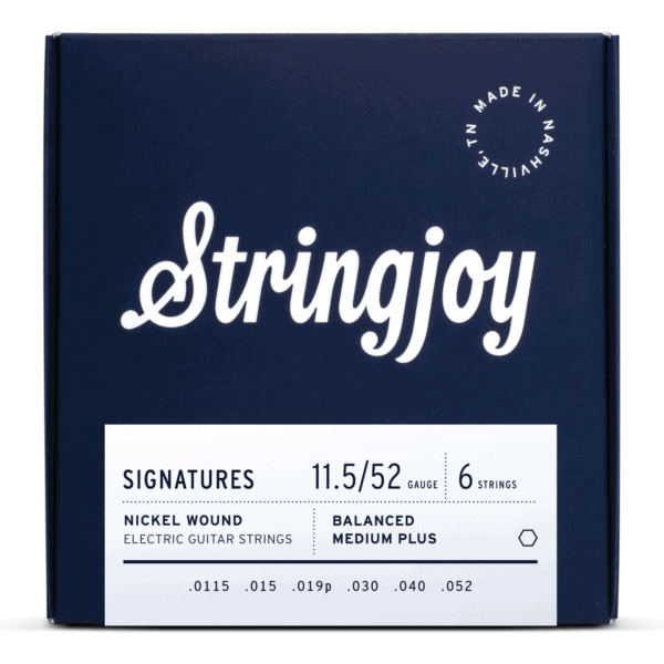 Stringjoy Signatures | Balanced Medium Plus Gauge (11.5-52) Nickel Wound Electric Guitar Strings