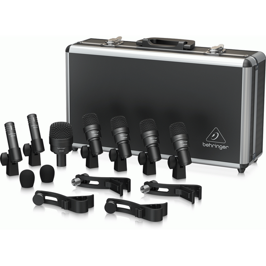 Behringer BC1200 7 Piece Drum Microphone Set In Case