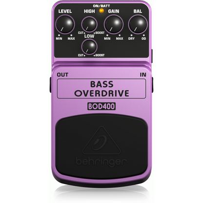 Behringer BASS OVERDRIVE BOD400 Bass Overdrive Pedal