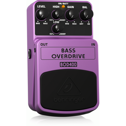 Behringer BASS OVERDRIVE BOD400 Bass Overdrive Pedal