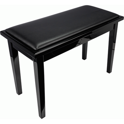 Beale BPB110BK Basic Duet Piano Bench with Storage in Black