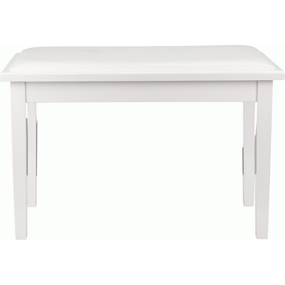 Beale BPB110WH Basic Duet Piano Bench with Storage in White