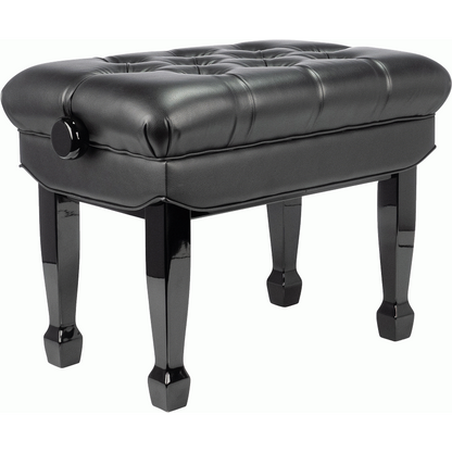 Beale BPB330BK Deluxe Grand Piano Bench in Black