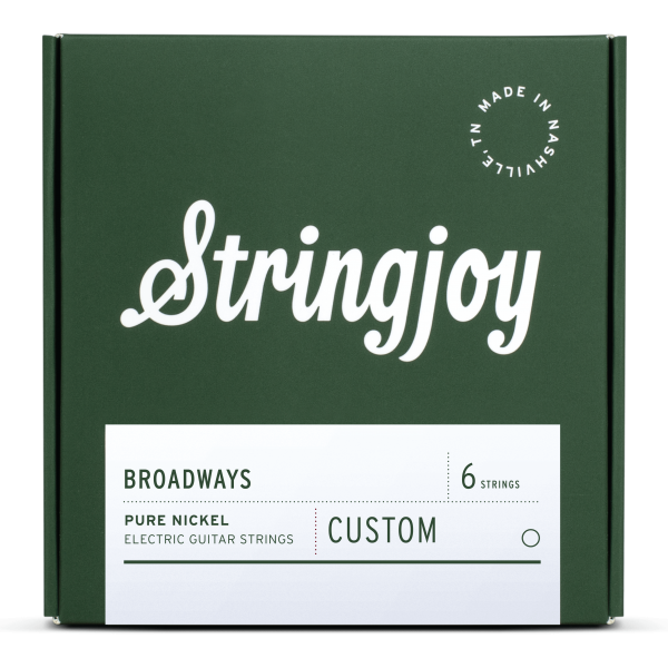 Stringjoy Broadways | Custom Pure Nickel Electric Guitar Strings