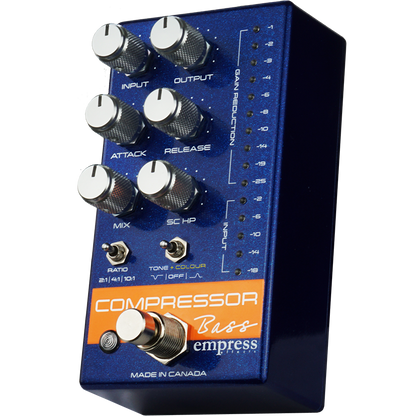 Empress Effects Compressor Bass - Blue - Compressor Pedal