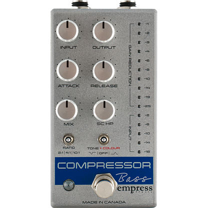 Empress Effects Compressor Bass - Silver - Compressor Pedal