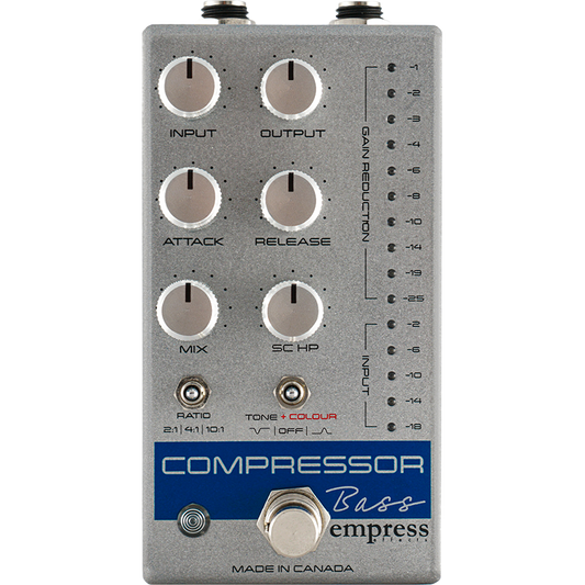 Empress Effects Compressor Bass - Silver - Compressor Pedal