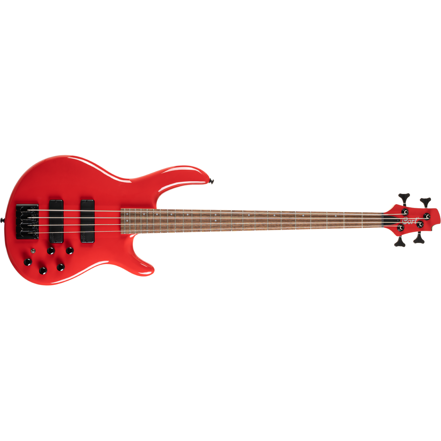 Cort C4 Deluxe CRD Candy Red 4 String Bass