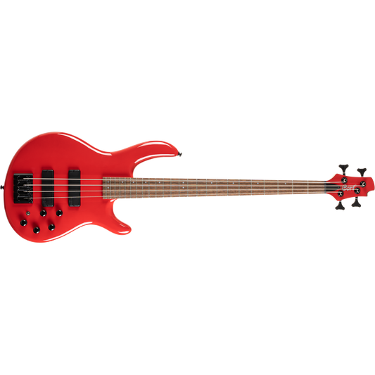 Cort C4 Deluxe CRD Candy Red 4 String Bass