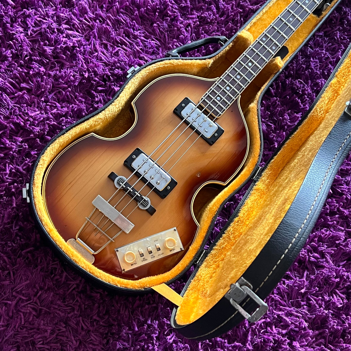 1976 Greco VB-450 Violin Bass Hollowbody Beatle Bass (MIJ) (w/ OHSC)