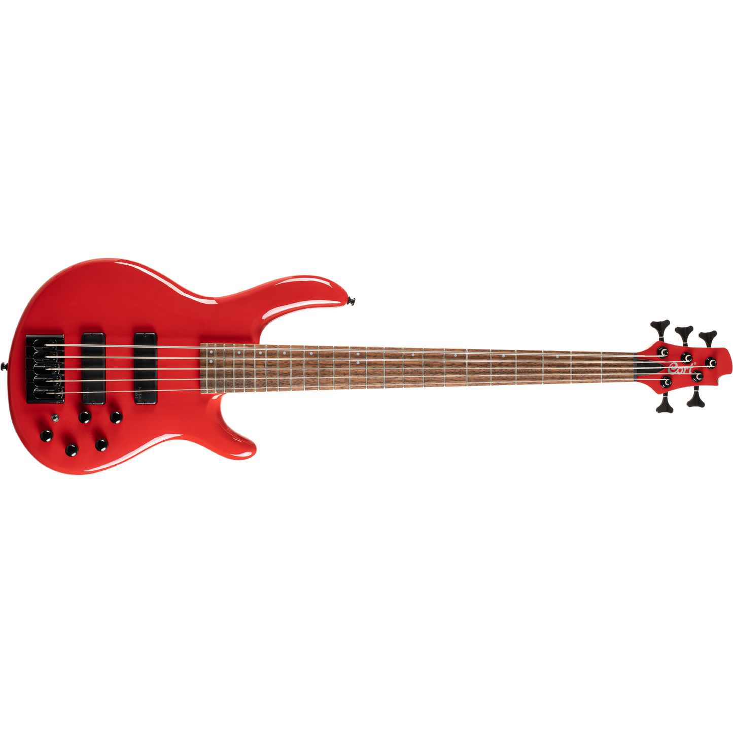 Cort C5 Deluxe CRD Candy Red 5 String Bass