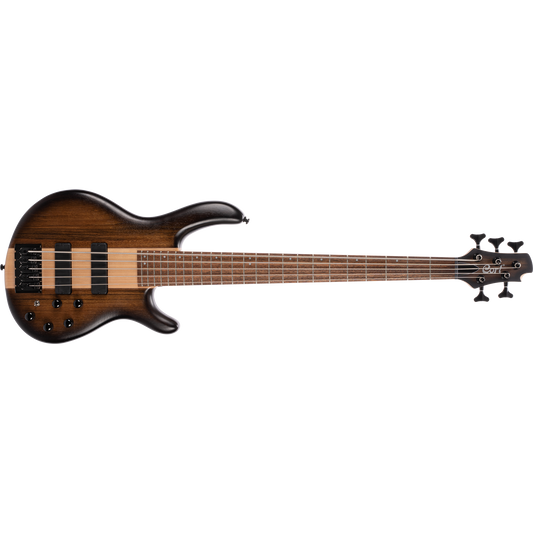 Cort C5 Plus OVMH ABB Antique Brown Burst 5 String Bass