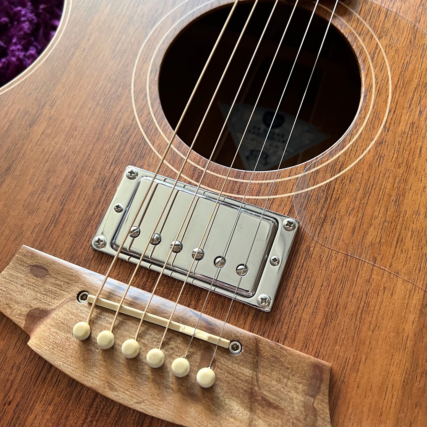 2021 Cole Clark Angel CCAN2EC-BLBL-HUM Humbucker Acoustic Electric Guitar (w/ OHSC)