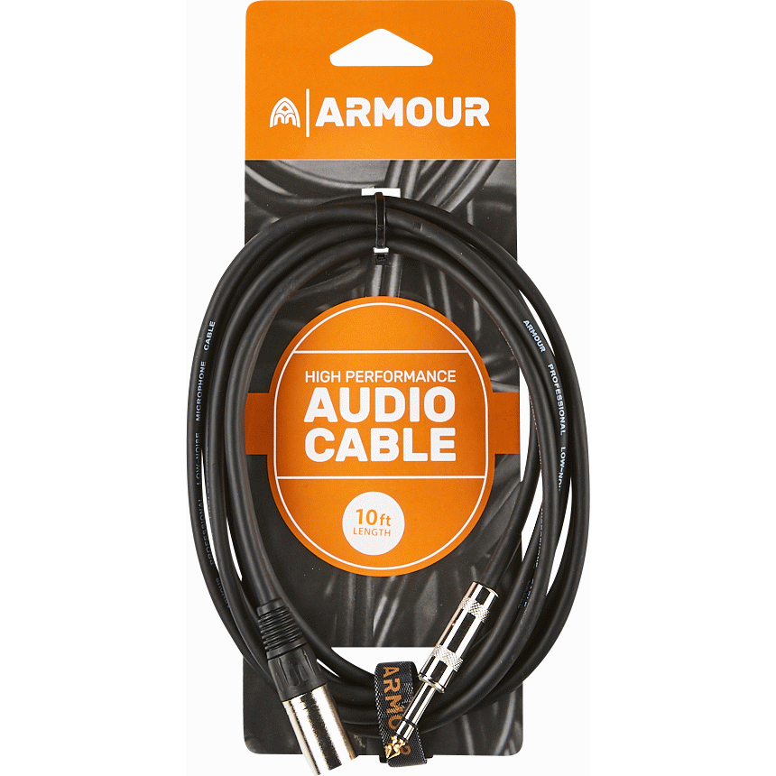 Armour CJPM10 HP XLR Male/Jack (TRS) Lead