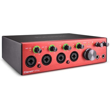 Focusrite Clarett+ 4Pre 4 Channel Mic Pre with AD/DA Conversion