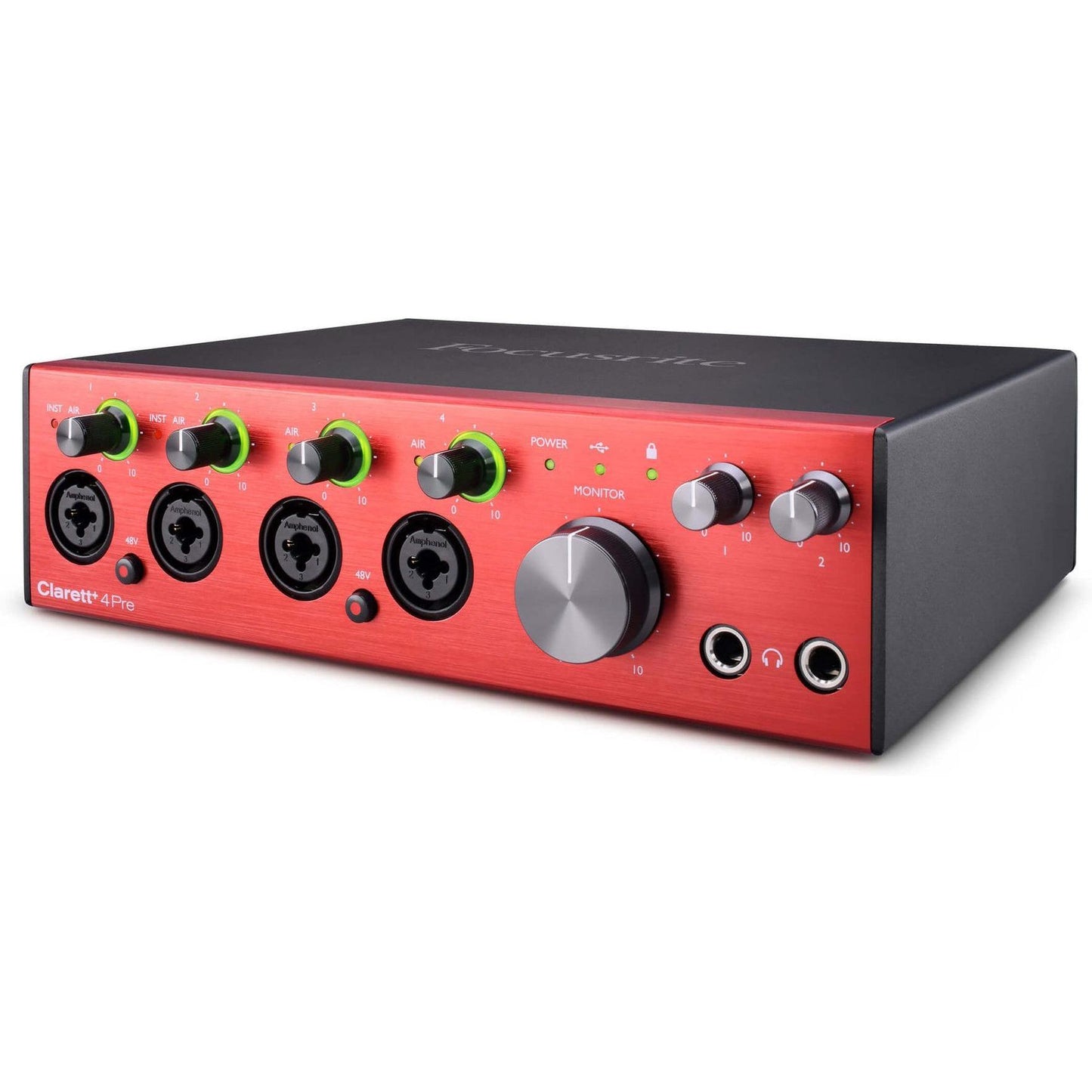 Focusrite Clarett+ 4Pre 4 Channel Mic Pre with AD/DA Conversion