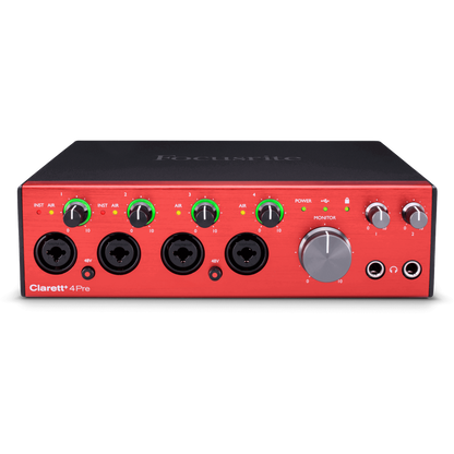 Focusrite Clarett+ 4Pre 4 Channel Mic Pre with AD/DA Conversion