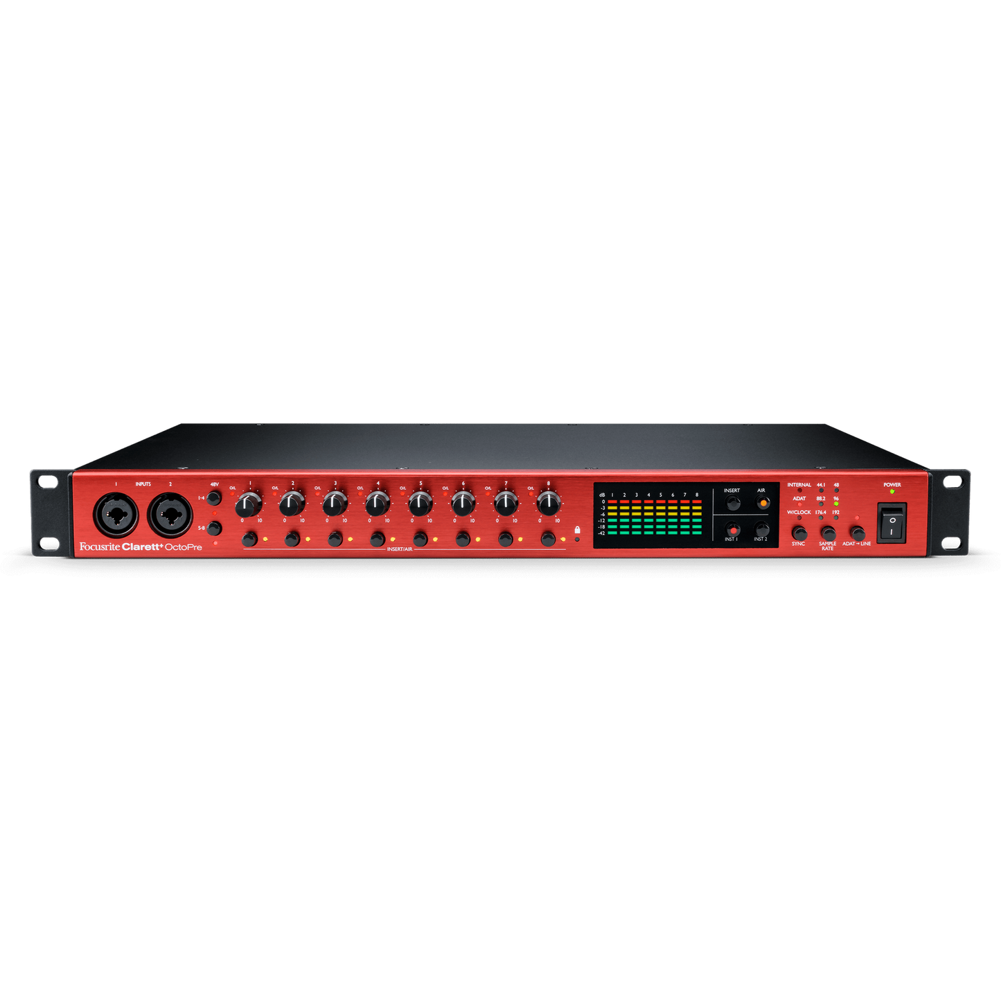 Focusrite Clarett+ OctoPre 8 Channel Mic Pre with AD/DA Conversion