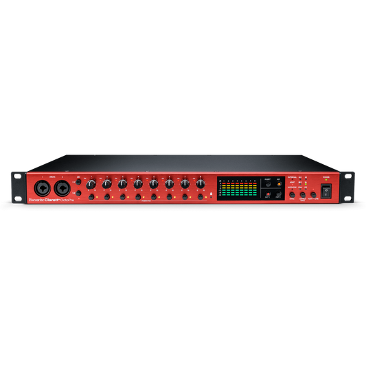 Focusrite Clarett+ OctoPre 8 Channel Mic Pre with AD/DA Conversion