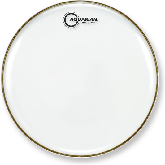 Aquarian Classic Clear Snare – Resonant Drumhead – Clear – 12″ (CCSN12)