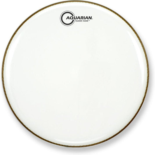Aquarian Classic Clear – Resonant Drumhead – Gloss White – 10″ (CC10WH)