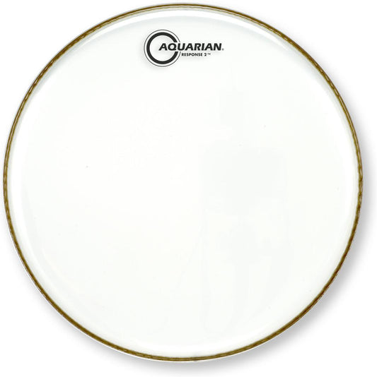 Aquarian Response 2 – Batter Drumhead – Clear (Multipack) – 10″, 12″, 16″ (RSP2-C)