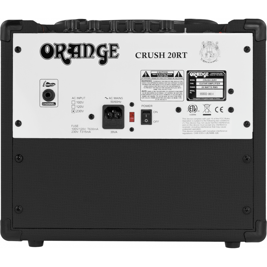 Orange Crush 20RT BK Black Combo Amplifier