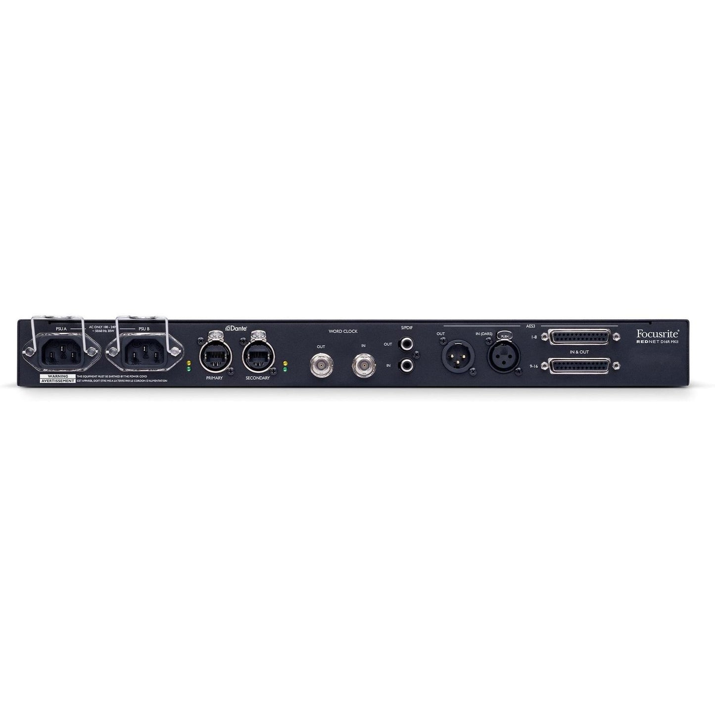 Focusrite RedNet D16R MkII 16×16 AES3 I/O With Independent Level Control