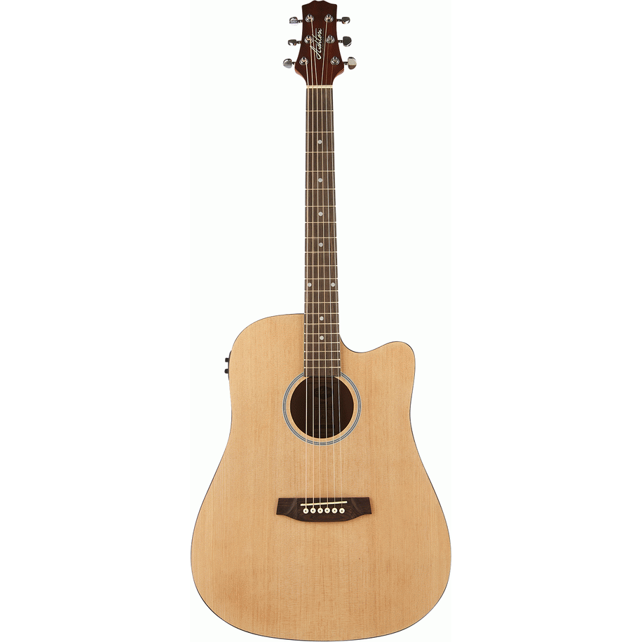 Ashton D20CEQ NTM Dreadnought Cutaway Acoustic Guitar with EQ