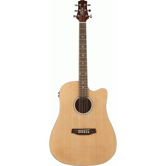 Ashton D20CEQ NTM Dreadnought Cutaway Acoustic Guitar with EQ