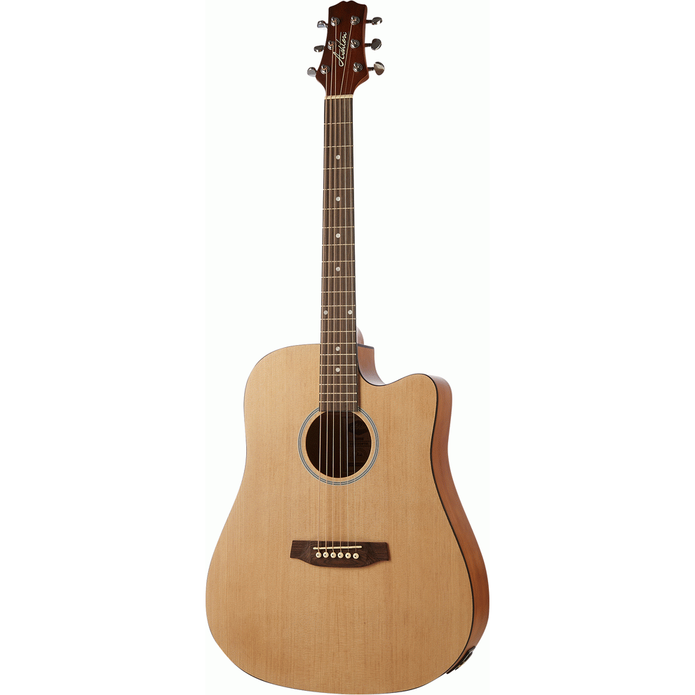 Ashton D20CEQ NTM Dreadnought Cutaway Acoustic Guitar with EQ