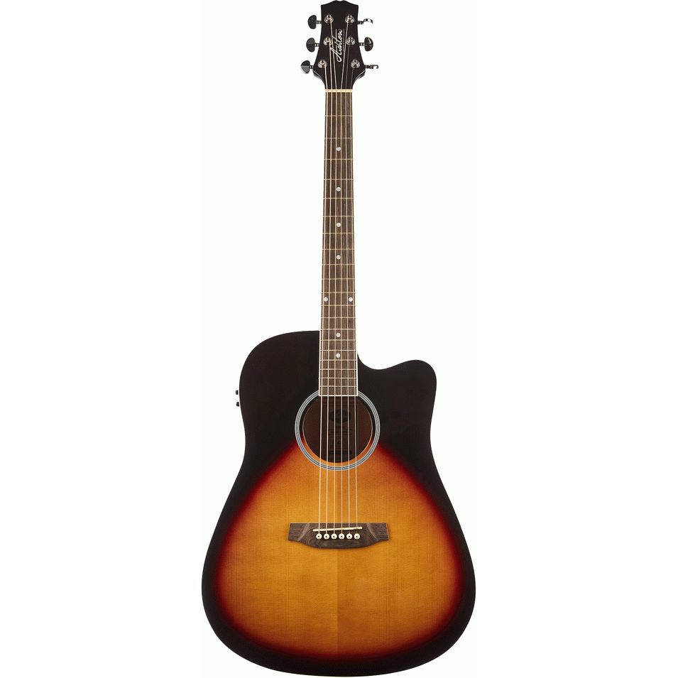 Ashton D20SCEQTSB Solid Top Acoustic Guitar with EQ